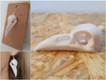 Crow skull earrings and pendant set