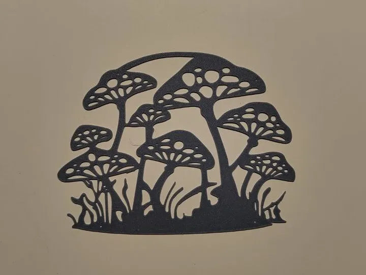 Mushroom wall art botanical decor