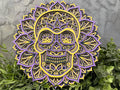 Layered Mandala Skull wall art