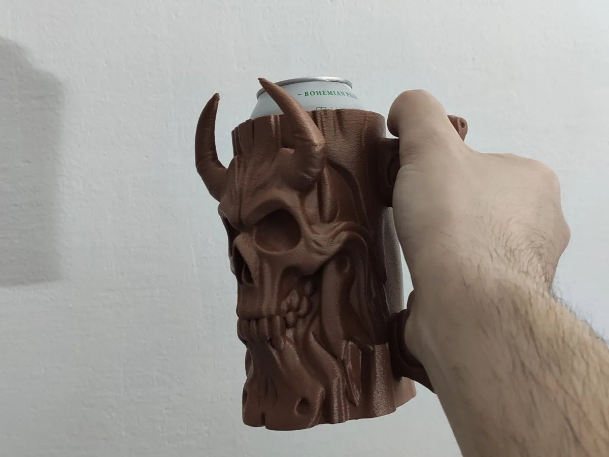 Tree Demon Skull can holder